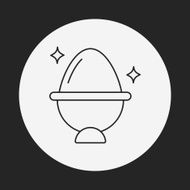 easter egg line icon N114