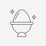 easter egg line icon N115
