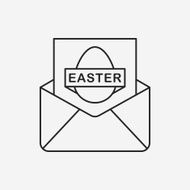 easter card line icon N5