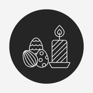 easter egg line icon N116