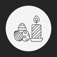 easter egg line icon N118