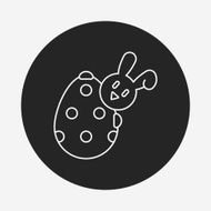 easter egg line icon N120