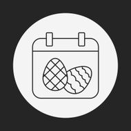 easter egg line icon N126