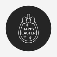 easter egg line icon N128