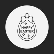 easter egg line icon N130