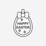 easter egg line icon N131