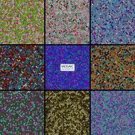 set background abstract mosaic of the pixel pattern and squares N7