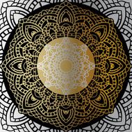 Gold mandala N34