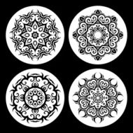 Mandala Vintage pattern set
