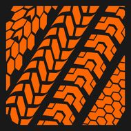 Tire tracks - vector set N2