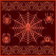 Spiders - vector set Designs and elements for pattern N3