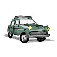 Retro car sketch for your design N3