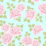 Seamless wallpaper pattern with roses N4