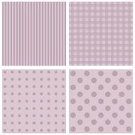 Set of four cute retro backgrounds