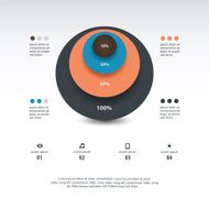 modern realistic pie chart infographic elements template N2