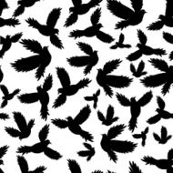 Holy birds dove seamless pattern Vector illustration design