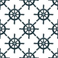 Vintage nautical helms seamless pattern