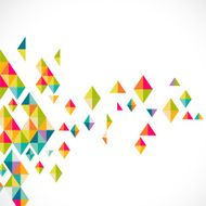 Abstract colorful triangle modern template for business or tech