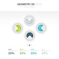 Set of paper charts for a presentationVector N2
