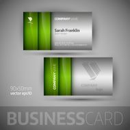 Business card template - vector illustration