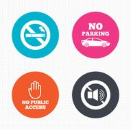 No Smoking Sound Private territory parking N3