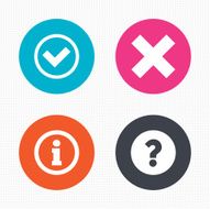 Information icons Question FAQ symbol N5