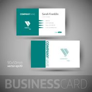 Business card template - vector illustration N2
