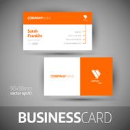 Business card template - vector illustration N3