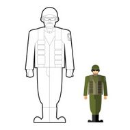 Soldiers coloring book Military clothing helmet and body armor N2