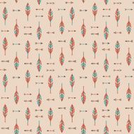 Cute trible geometric seamless pattern in cartoon style N6