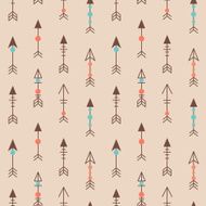 Cute trible geometric seamless pattern in cartoon style N8