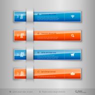 Modern business tabs - template for web design or N5