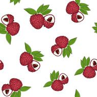 Seamless Pattern of Lichee