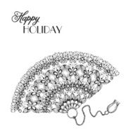 lace ornament fan