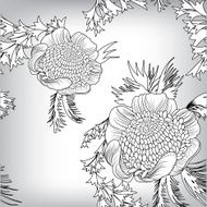 Seamless floral pattern background N12