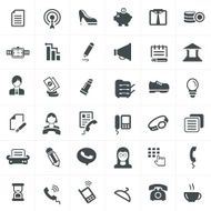 Business and Office Icons set N13