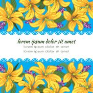 Frame with floral background N14