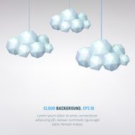 Abstract background with geometrical clouds N2