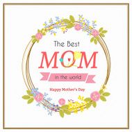 Mother&#039;s day greeting card vector