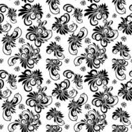 Hand Drawn swirls seamless vector pattern
