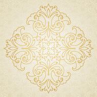 Vector baroque ornament in Victorian style N29