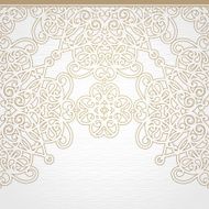 Vector seamless border in Victorian style N33