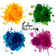 Abstract set of color blots N2