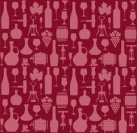 Wine seamless pattern N2
