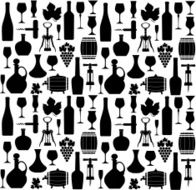 Wine seamless pattern N3