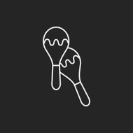 agogo bell line icon N3