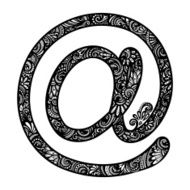 Vector Decorative e-Mail Symbol N2