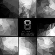 Set of abstract polygonal background N13