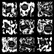 Abstract set of blobs splash labels N33