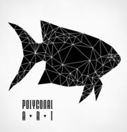 Abstract polygonal fish N17